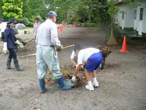 落ち葉清掃