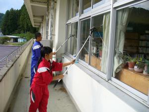 窓掃除